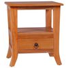 vidaXL Mesita de noche de madera maciza de caoba