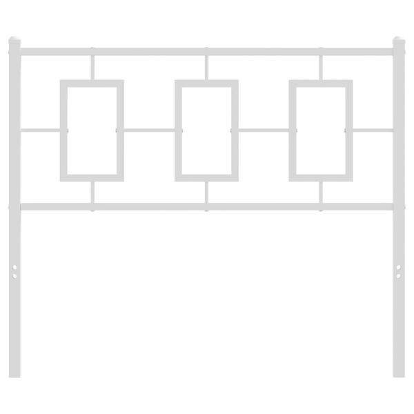 vidaXL Cabecero de repuesto de metal blanco 100 cm
