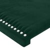 vidaXL Estructura cama sin colch&oacute;n terciopelo verde oscuro 140x190 cm