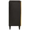 vidaXL Armario auxiliar con puerta Negro y dorado 60 x 33.5 x 75 cm