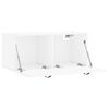 vidaXL Armario de pared madera ingenier&iacute;a blanco brillo 80x36,5x35 cm