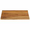 vidaXL Tablero de mesa borde natural madera maciza mango 60x60x3,8 cm