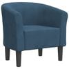 vidaXL Sill&oacute;n de terciopelo azul oscuro