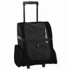 vidaXL Carrito para mascotas 3 en 1, dise&ntilde;o negro, 48 x 32 x (57-106) cm, tela Oxford