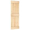 vidaXL Puerta corredera con herrajes madera maciza de pino 70x210 cm