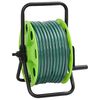 vidaXL Carrete de manguera de pie con set racores PVC verde 0,5" 20 m