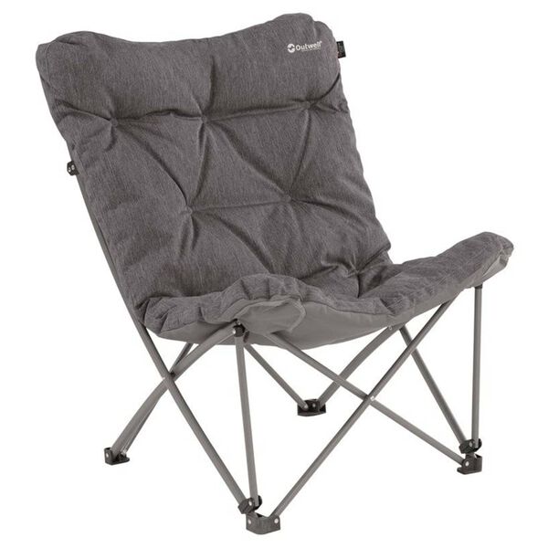 Outwell Silla de camping plegable Fremont Lake gris