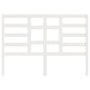vidaXL Cabecero de cama madera maciza de pino blanco 126x4x104 cm