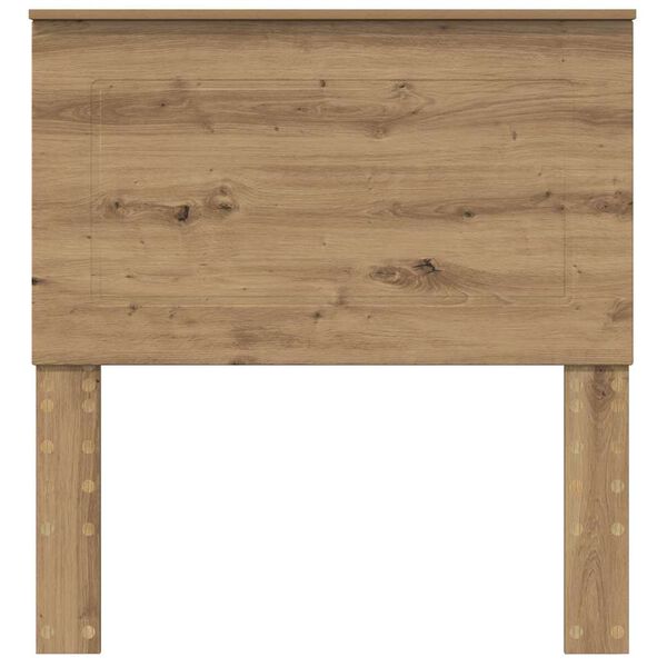 vidaXL Cabecero Roble artesanal 75 cm Madera contrachapada