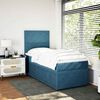 vidaXL Cama box spring con colch&oacute;n terciopelo azul 90x200 cm