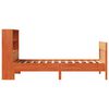 vidaXL Estructura de cama sin colch&oacute;n madera maciza marr&oacute;n 75x190 cm