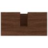 vidaXL Armario de baño madera contrachapada marrón roble 65x33x60 cm