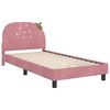 vidaXL Cama para ni&ntilde;os con cabecero Rosa 90 x 190 cm Terciopelo