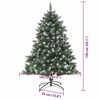 vidaXL &Aacute;rbol de Navidad artificial Verde 150 cm PVC, Pl&aacute;stico y Acero