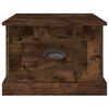 vidaXL Mesa de centro madera contrachapada roble ahumado 50x50x35 cm