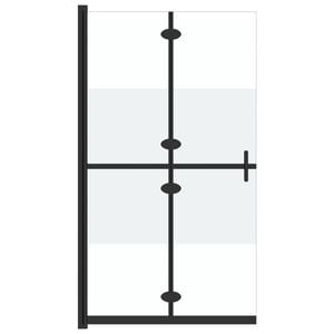 vidaXL Mampara de ducha plegable vidrio ESG medio esmerilado 70x190 cm