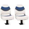 vidaXL Set de asientos plegables para barco 4 uds con respaldo alto