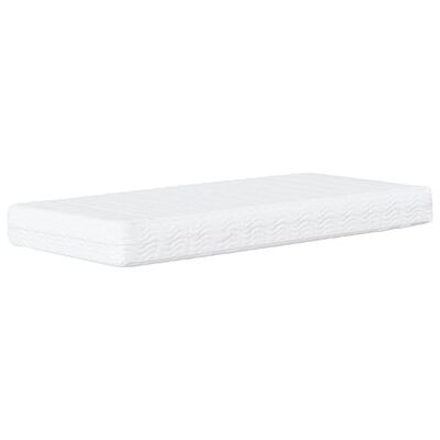 vidaXL Sofá cama con colchón terciopelo gris claro 80x200 cm