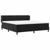 vidaXL Cama tipo Box Spring con colch&oacute;n Negro 180 x 200 cm Terciopelo