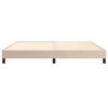 vidaXL Estructura Estructura de cama con somier cuero sint&eacute;tico capuchino 200x200cm