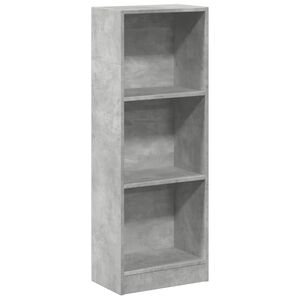 vidaXL Estanter&iacute;a de madera de ingenier&iacute;a gris hormig&oacute;n 40x24x109 cm