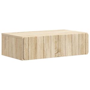 vidaXL Mesa Lateral Montada en la Pared Roble Sonoma 59 x 34,5 x 17 cm