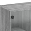 vidaXL Aparador alto con puertas madera gris Sonoma 68x37x109 cm
