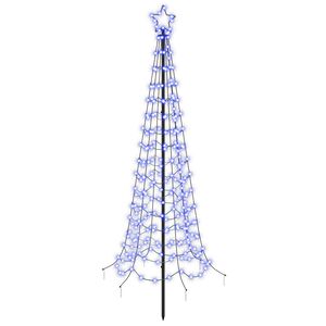 vidaXL &Aacute;rbol de Navidad LED en espiral con estaca EKENAS 180 cm