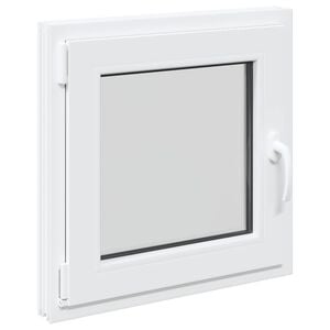 vidaXL Color interno de ventana de s&oacute;tano blanco RISOR 50 x 50 cm