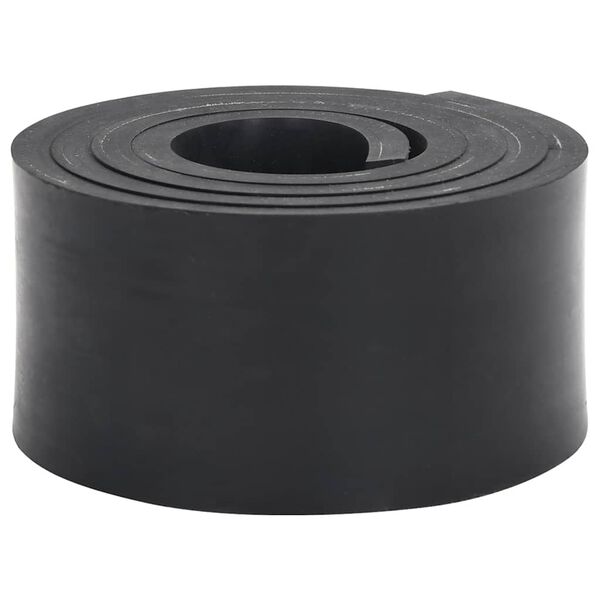 vidaXL Borde de goma para quitanieves negro 200x10x1 cm