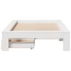 vidaXL Estructura cama sin colch&oacute;n madera maciza pino blanca 100x200cm