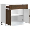 vidaXL Mueble bajo de cocina Lucca roble marr&oacute;n