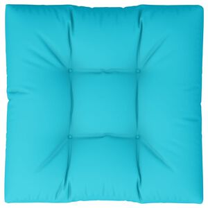 vidaXL Coj&iacute;n para pal&eacute;s tela turquesa 80x80x12 cm