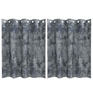 vidaXL Cortinas de Terciopelo 2 uds. Gris plata 140 x 140 cm