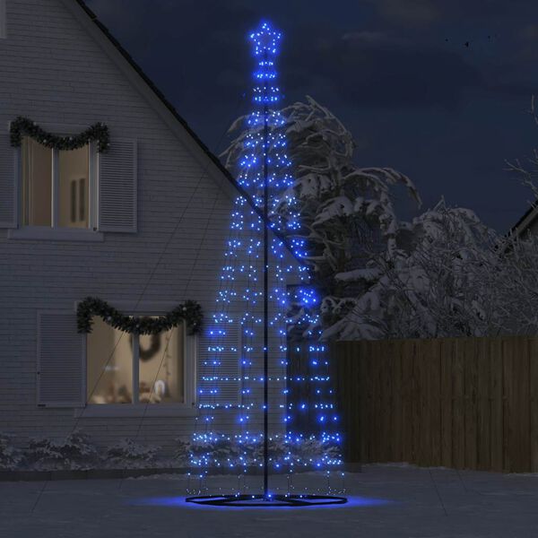 vidaXL &Aacute;rbol de Navidad LED 1534 LEDs azul 500 cm