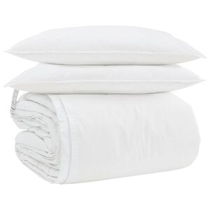 vidaXL Juego de Edred&oacute;n con almohada 3 pcs Pluma de pato