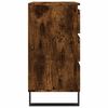 vidaXL Aparador madera contrachapada color roble ahumado 60x35x70 cm