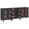 vidaXL Armarios de Almacenamiento 3 uds. 180 x 33 x 75 cm Multicolor