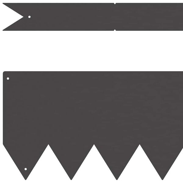 vidaXL Borde de C&eacute;sped 50 pcs Negro 100 x 0.05 x 20 cm