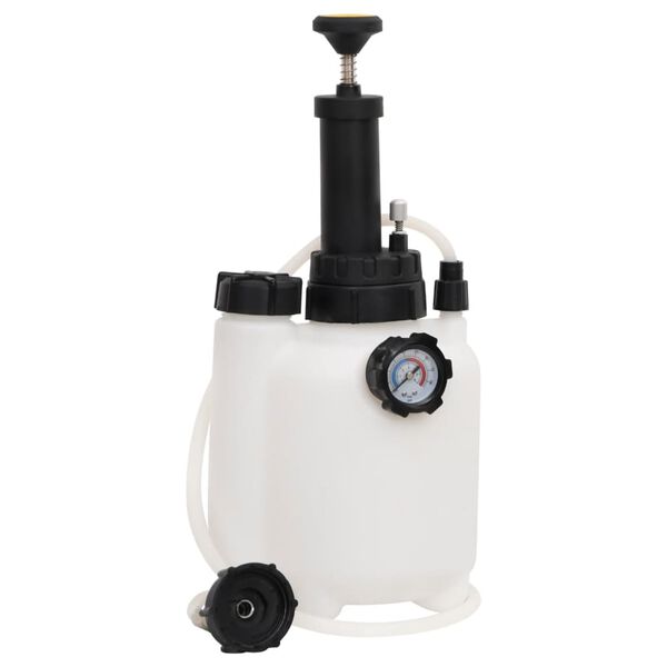 vidaXL Purgador de frenos blanco y negro 3 L