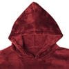 vidaXL Sudadera manta Rojo Burdeos l Franela