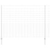 vidaXL Valla con Poste Plateado 1,6 x 25 m Acero