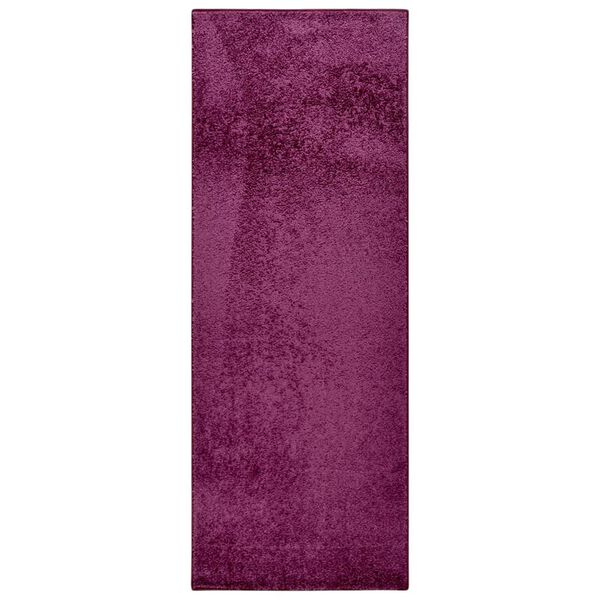 vidaXL Alfombra de pelo suave antideslizante morado 67x180 cm