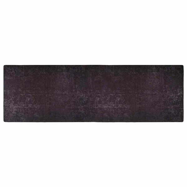 vidaXL Alfombra lavable gris antracita 80x300 cm