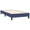 vidaXL Cama box spring con colch&oacute;n tela azul 80x200 cm