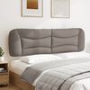 vidaXL Cabecero de cama acolchado Hvar tela gris taup&eacute; 180 cm