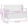 vidaXL Banco de almacenamiento con coj&iacute;n con almacenamiento con puerta