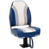 vidaXL Silla plegable para barco con respaldo alto