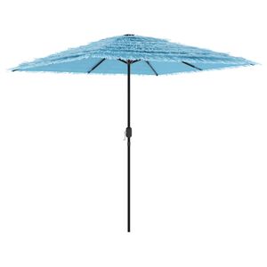 vidaXL Sombrilla de jard&iacute;n con poste de acero azul 248x248x248 cm