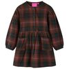 Vestido infantil de manga larga color co&ntilde;ac 104